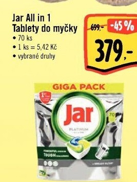 Kapsle do myčky All in 1 Jar