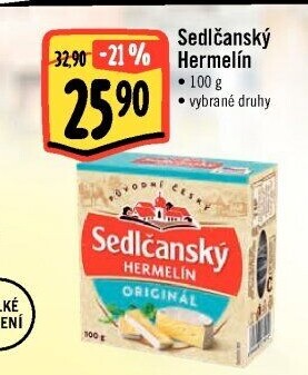 Sýr Hermelín Sedlčanský