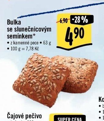 Bulka se slunečnicovým semínkem*