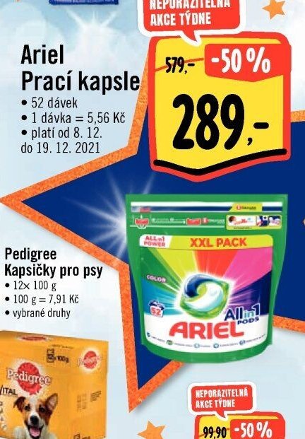 Ariel Prací kapsle