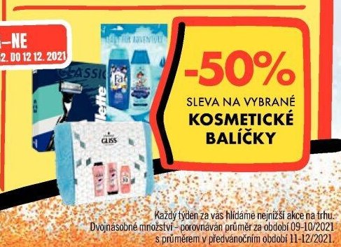 Sleva na vybrané kosmetické balíčky