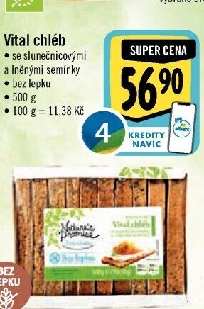 Chléb Vital bez lepku Nature'