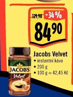 Instantní káva Jacobs Velvet