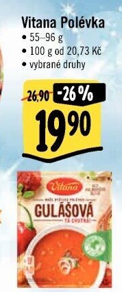 Instantní polévky Vitana