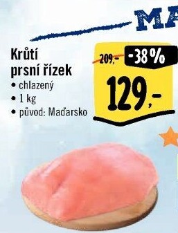 Krůtí prsní řízky