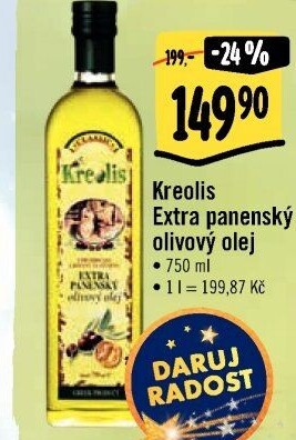 Olivový olej extra panenský Kreolis