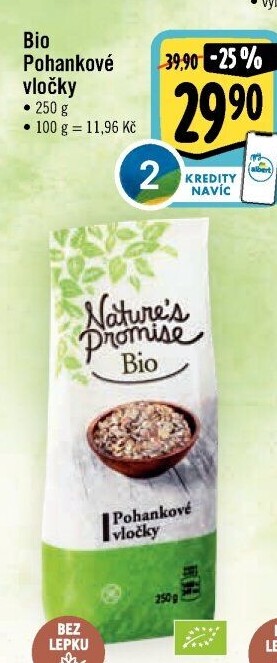 Pohankové vločky bio Nature'