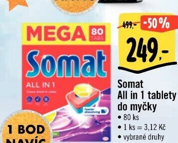 Tablety do myčky All in 1 Somat