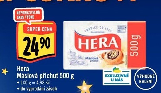 Tuk s máslovou příchutí Hera