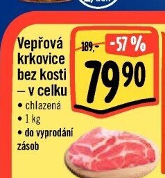 Vepřová krkovice bez kosti