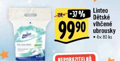 Vlhčené ubrousky dětské Linteo Baby