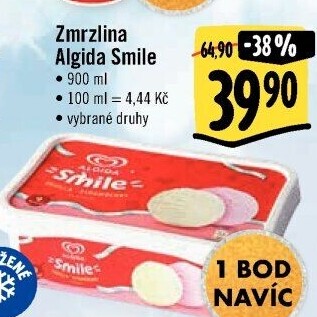 Zmrzlina ve vaničce Smile Algida