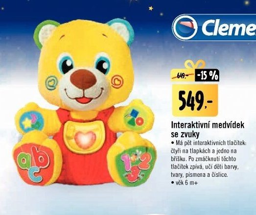 Interaktivní medvídek se zvuky