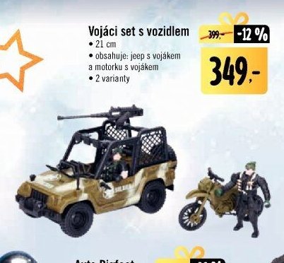 Vojáci set s vozidlem