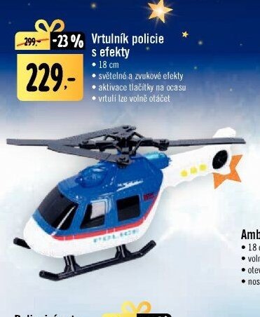 Vrtulník policie s efekty