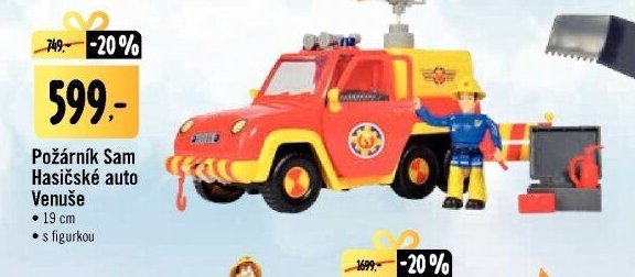Požárník Sam Hasičské auto Venuše