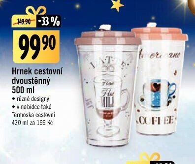 Hrnek cestovní dvoustěnný 500 ml