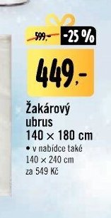 Žakárový ubrus 140 x 180 cm