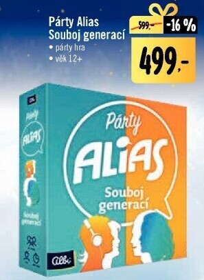 Desková hra Párty Alias Souboj generací Albi