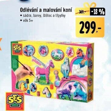 Dětská sada na odlévání a malování SES Creative