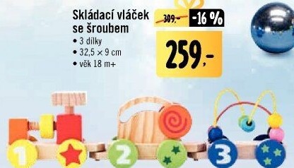 Dřevěný vláček Woody