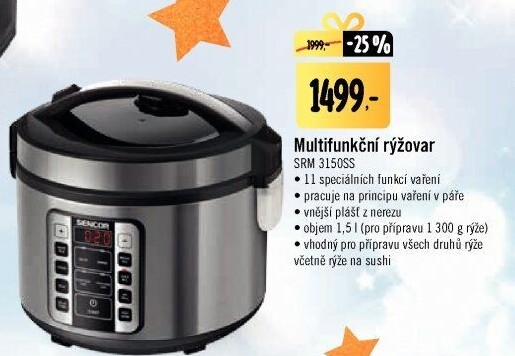 Rýžovar Sencor SRM 3150SS