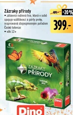 Společenská hra Zázraky přírody Dino