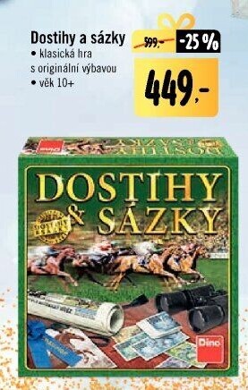 Stolní hra Dostihy a sázky Dino