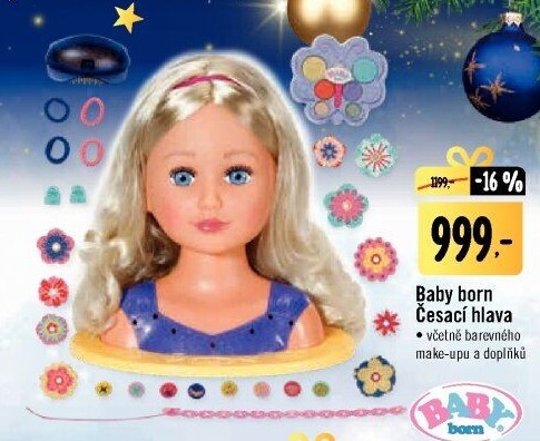 Stylingová hlava Baby Born