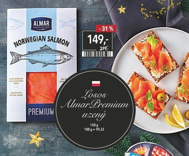 Losos Almar Premium uzený