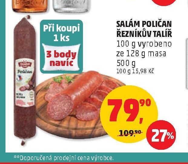 Salám Poličan / Řezníkův talíř