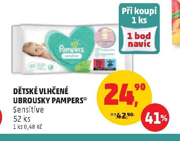 Dětské vlhčené ubrousky Pampers