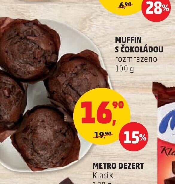 Muffin s čokoládou