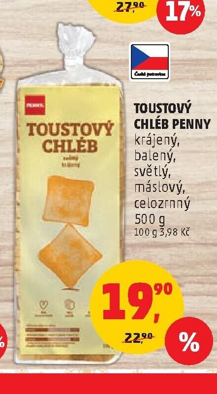 Toustový chléb Penny