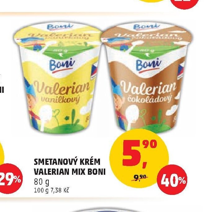 SMETANOVÝ KRÉM VALERIAN MIX BONI 80 g