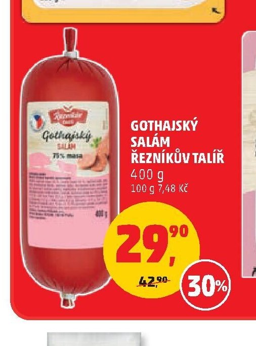 GOTHAJSKÝ SALÁM ŘEZNÍKŮV TALÍŘ