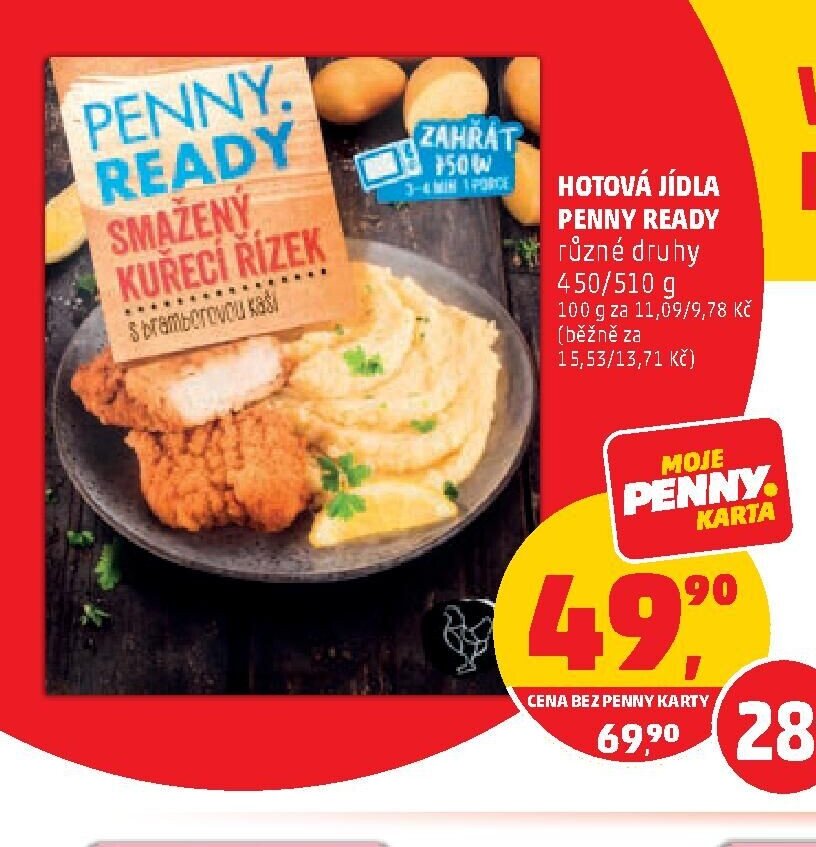 PENNY READY SMAŽENÝ KUŘECÍ ŘÍZEK