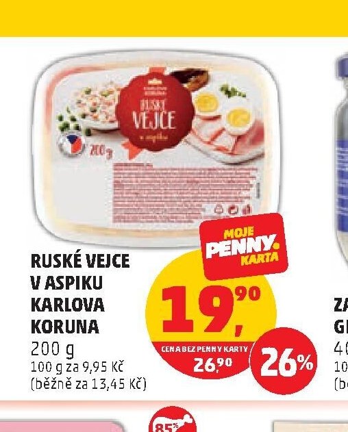 RUSKÉ VEJCE V ASPIKU KARLOVA KORUNA