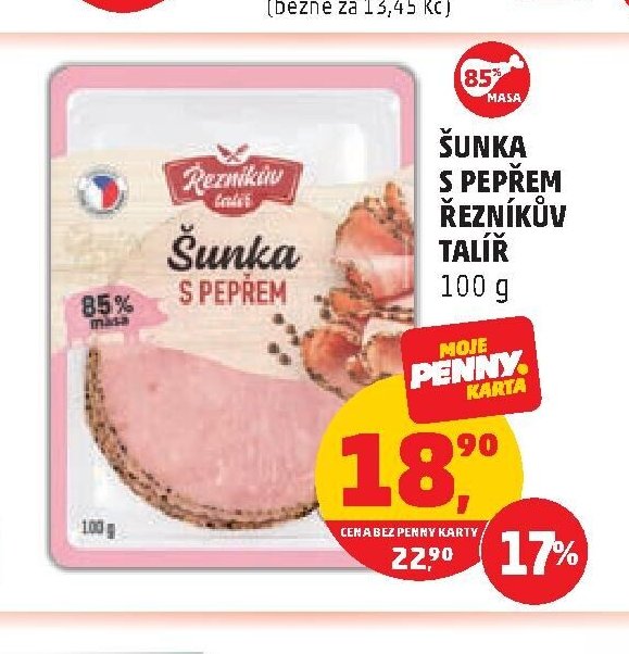 ŠUNKA S PEPŘEM ŘEZNÍKŮV TALÍŘ
