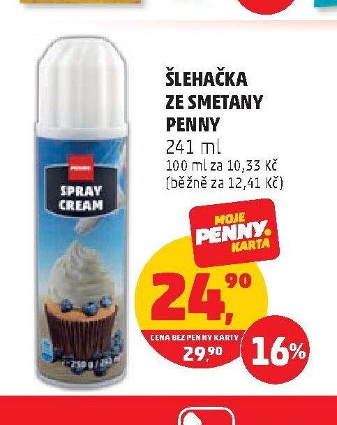 Šlehačka ze smetany Penny