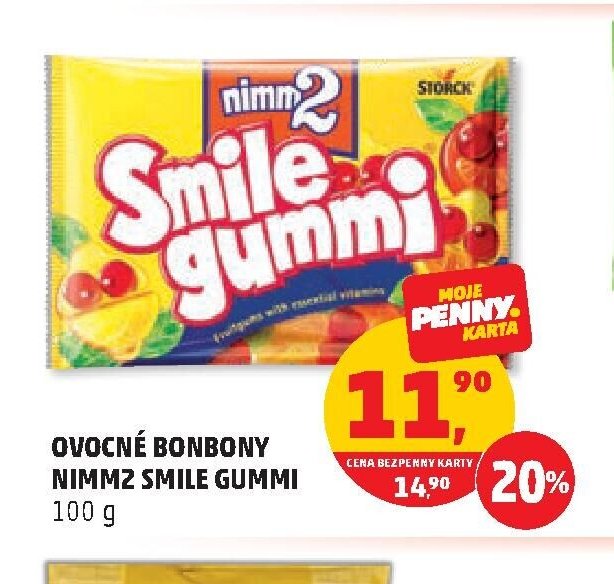 OVOCNÉ BONBONY NIMM2 SMILE GUMMI