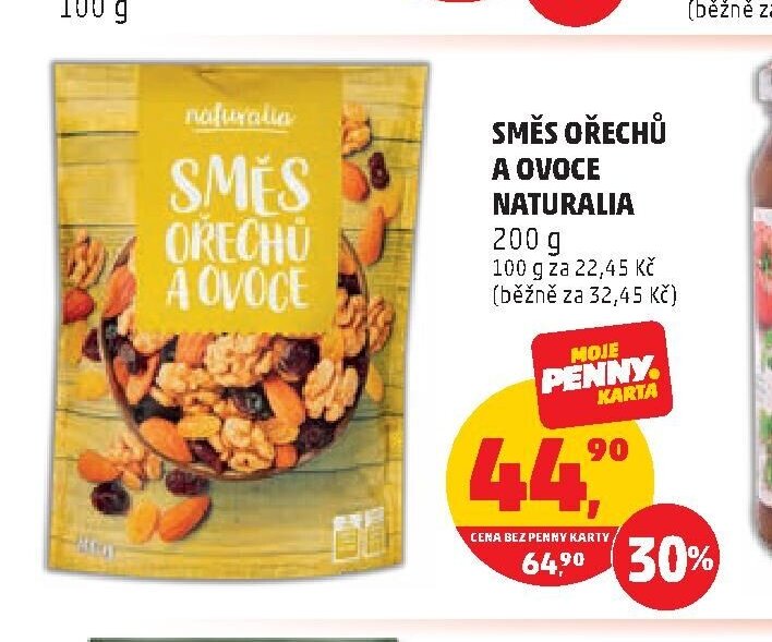 SMĚS OŘECHŮ A OVOCE NATURALIA