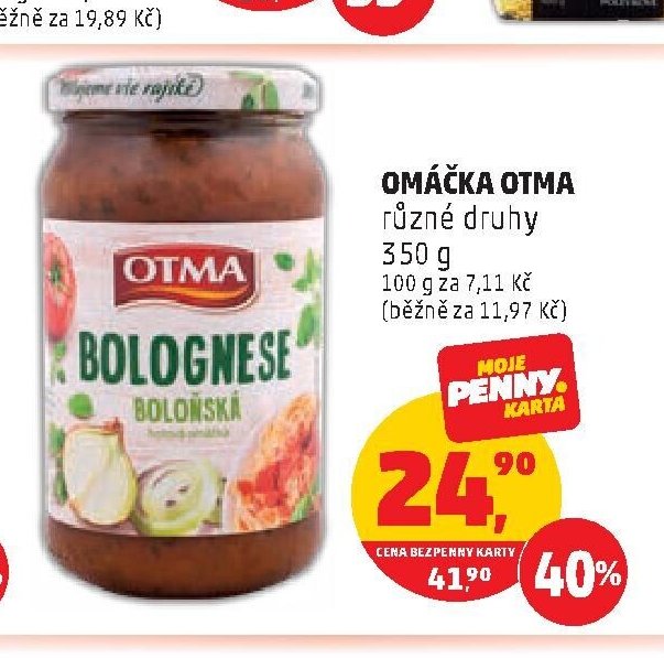 OMÁČKA OTMA různé druhy