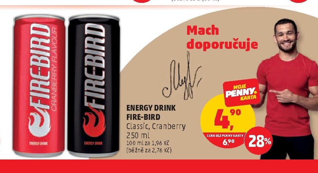 ENERGY DRINK FIRE-BIRD Classic, Cranberry