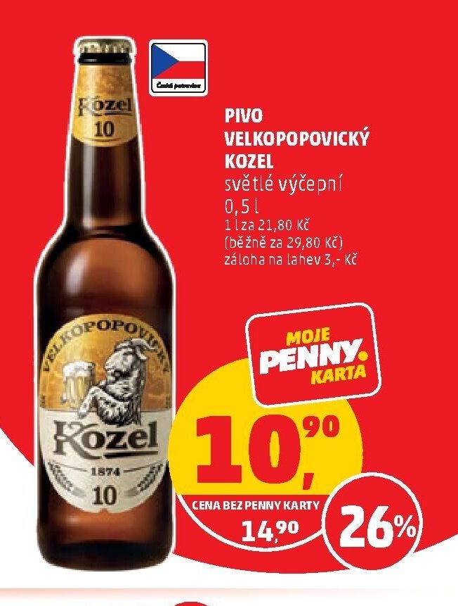 PIVO VELKOPOPOVICKÝ KOZEL