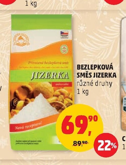 Bezlepková směs Jizerka 1 kg