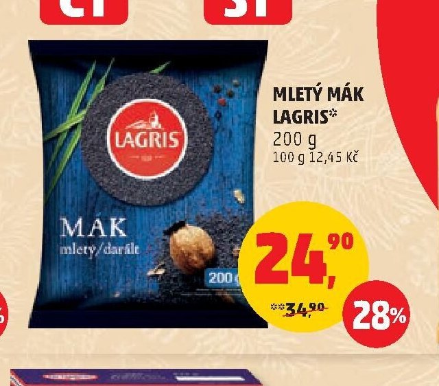 Mletý mák Lagris 200 g