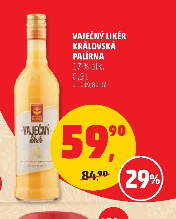 Vaječný likér Královská palírna 0,5 l