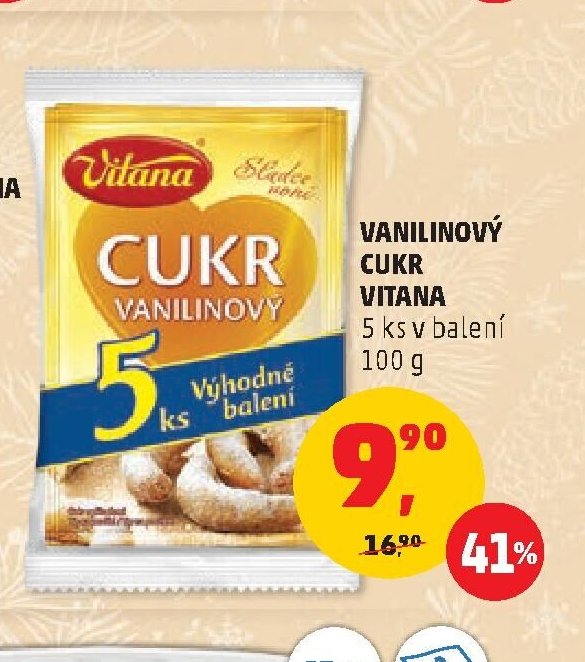 Vanilinový cukr Vitana 5 ks