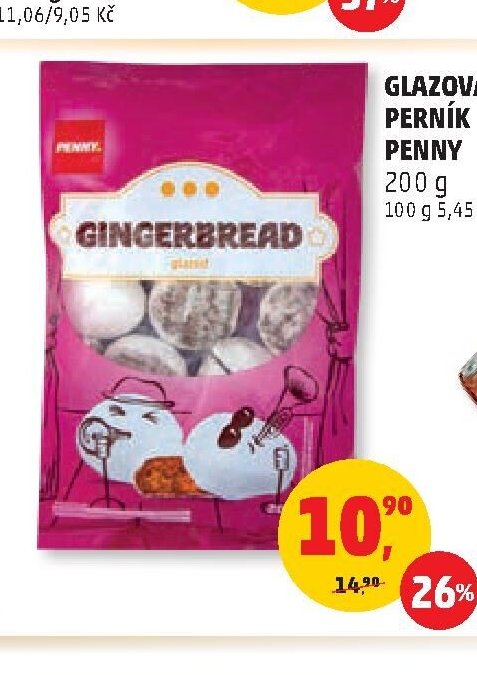 Glazovaný perník Penny